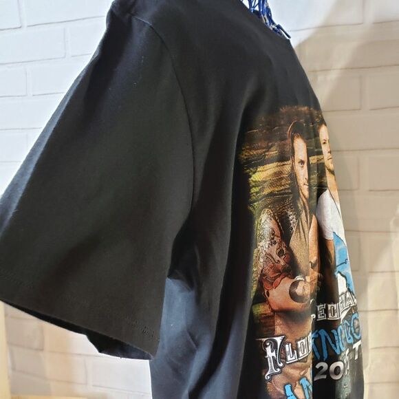 Florida Georgia Line Black Concert T Shirt 2015 Tour size L large Anything Goes - Picture 6 of 13